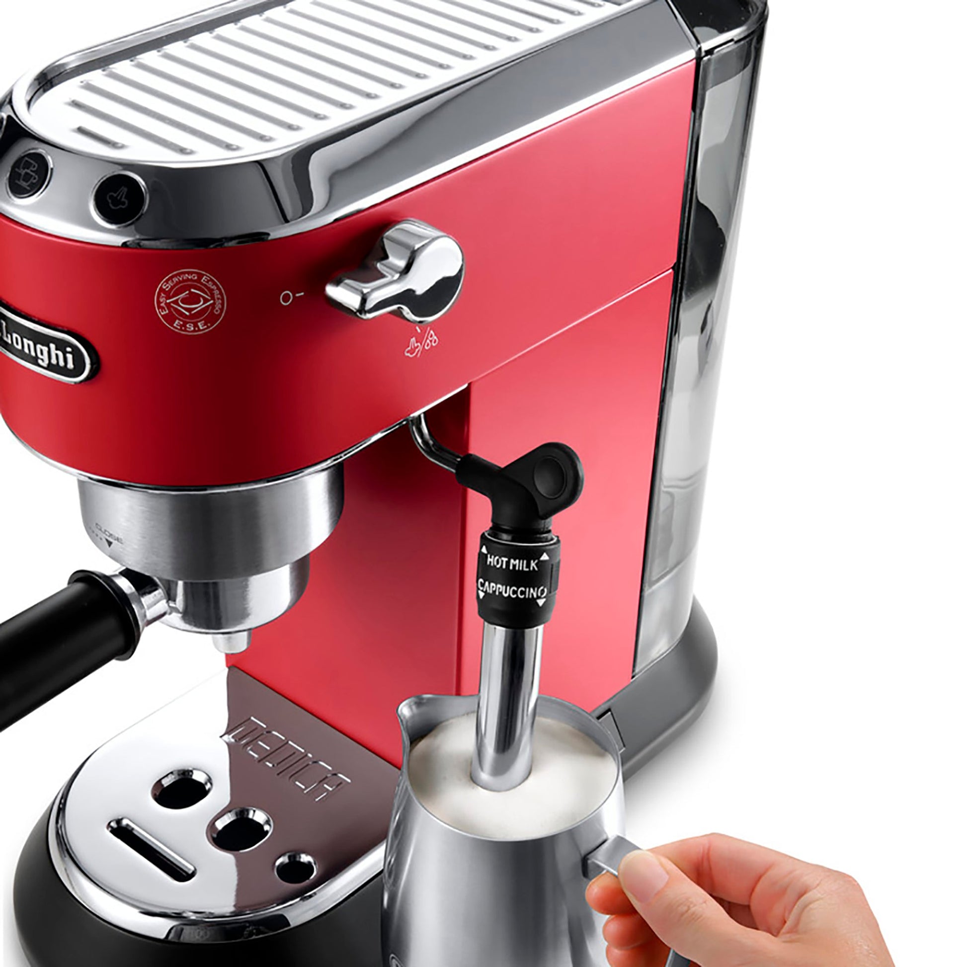 cafetera dedica roja espresso